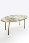 Gold Metal Centre Coffee Table Ellipse