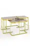 Solo Centre Coffee Table Zigon Coffee Table Gold Set