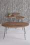 Black Wire Coffee Table Set Ellipse