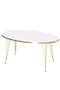 Gold Wire Zigon Coffee Table Set Ellipse