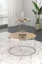 Coffee Table and Zigon Coffee Table Terra Set Silver