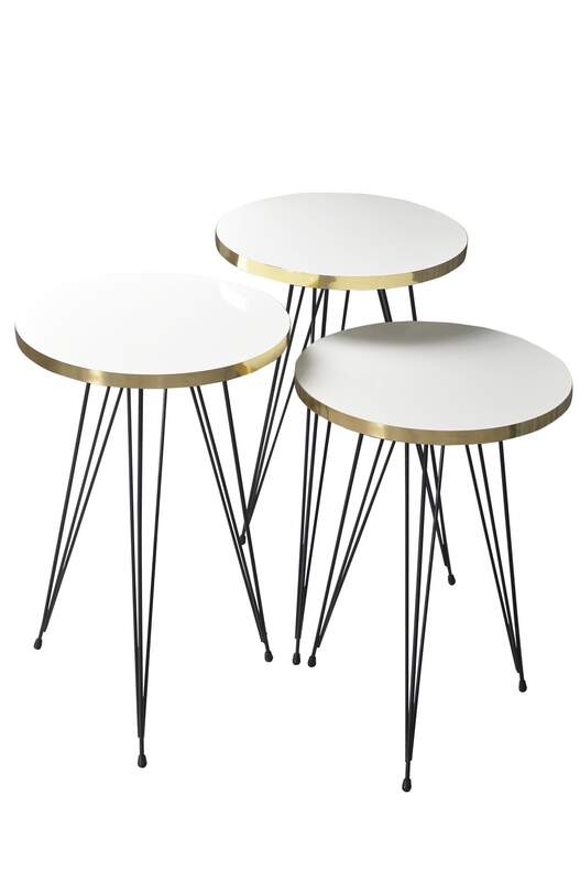 Black Wire Gold Zigon Coffee Table Black Wire Gold Zigon Coffee Table