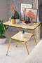 Double Strip Metal Side Table Bedside Table