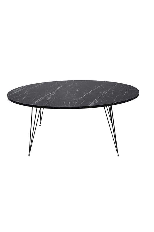 Black Wire Centre Coffee Table Ellipse Black Wire Centre Coffee Table Ellipse