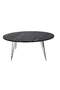 Black Wire Centre Coffee Table Ellipse