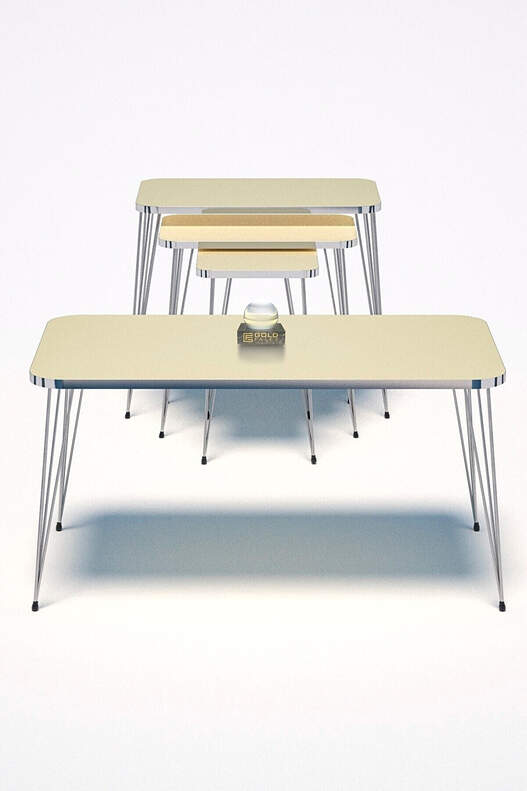 Square Silver Wire Coffee Table Set Square Silver Wire Coffee Table Set