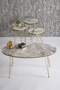 Gold Wire Double Gold Coffee Table Set Ellipse