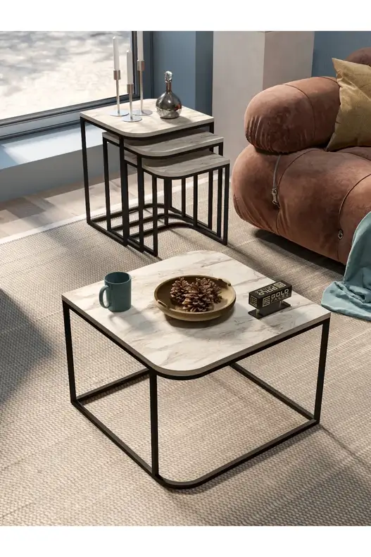 Damla Center and Zigon Coffee Table Set Damla Center and Zigon Coffee Table Set