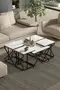 V Lux 5 Piece Center and Zigon Coffee Table Set