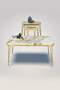 Square Gold Wire Coffee Table Set
