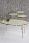 Gold Wire Double Gold Coffee Table Set Ellipse