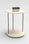 Wheeled Side Table Oval