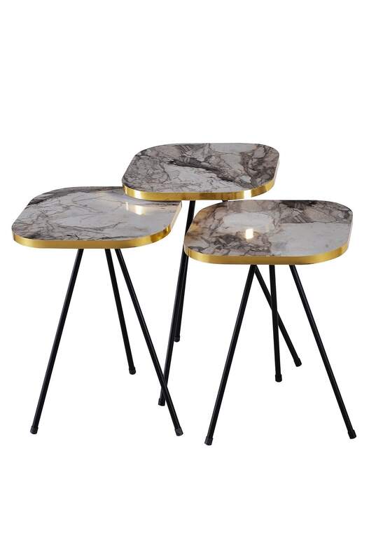 Black Metal Square Gold Zigon Coffee Table Black Metal Square Gold Zigon Coffee Table