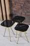 Gold Zigon Centre Coffee Table Set 3200