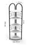 Bohemian Corner Bookcase with 5 Shelves