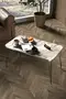 Square Silver Black Wire Coffee Table Set