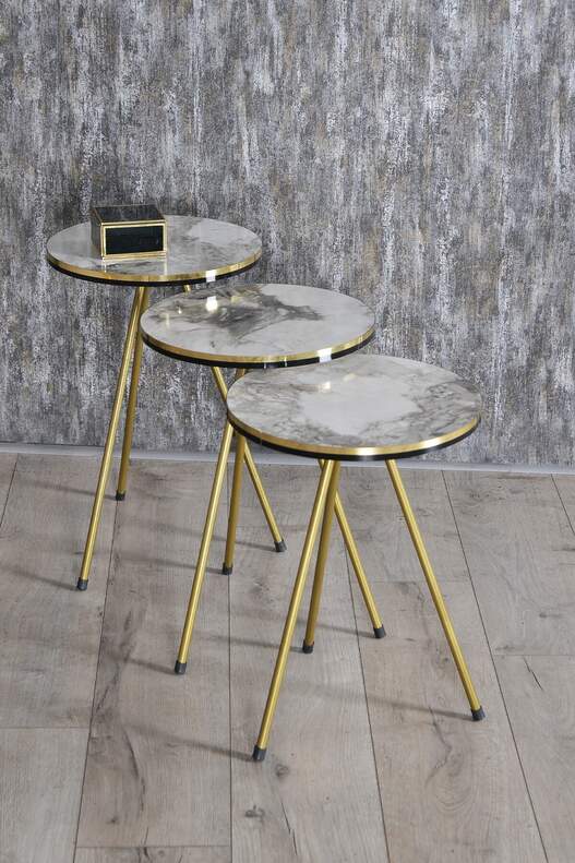 Gold Metal Double Gold Zigon Coffee Table Gold Metal Double Gold Zigon Coffee Table