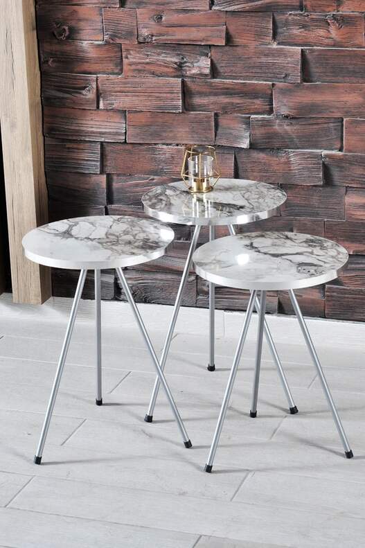 Silver Metal Zigon Coffee Table Silver Metal Zigon Coffee Table
