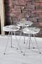 Silver Metal Zigon Coffee Table