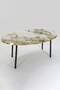 Black Metal Gold Centre Coffee Table Ellipse
