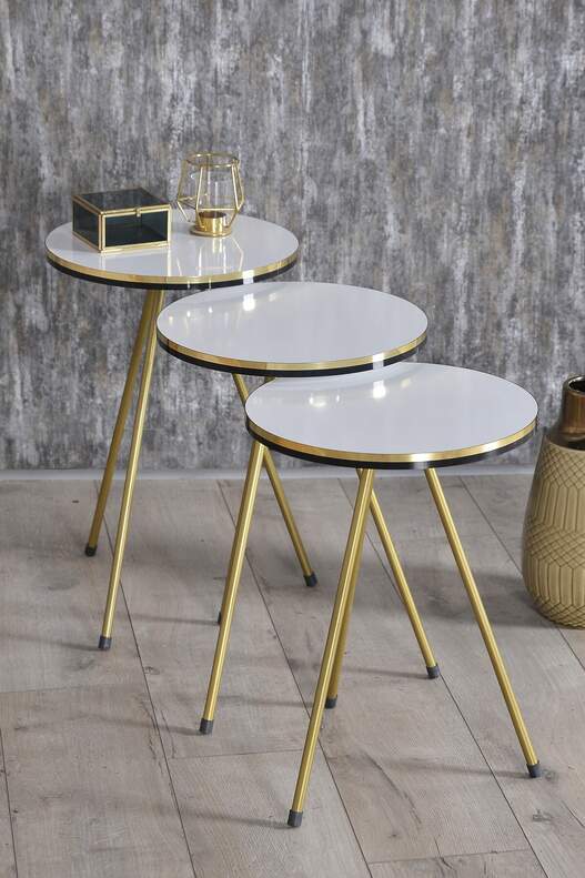 Gold Metal Double Gold Zigon Coffee Table Gold Metal Double Gold Zigon Coffee Table