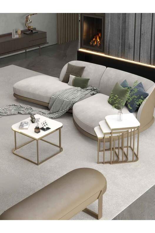 Damla Center and Zigon Coffee Table Set Damla Center and Zigon Coffee Table Set
