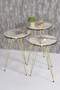 Gold Wire Double Gold Coffee Table Set Ellipse