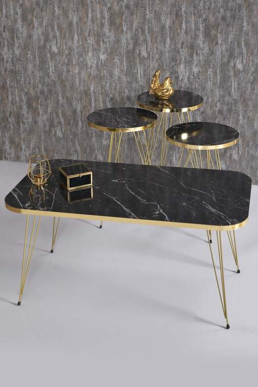 Gold Wire Zigon Coffee Table Set Square Gold Wire Zigon Coffee Table Set Square