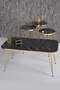 Gold Wire Zigon Coffee Table Set Square
