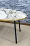 Black Metal Gold Centre Coffee Table Ellipse