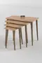 Zigon Coffee Table Wooden 4 Piece Square