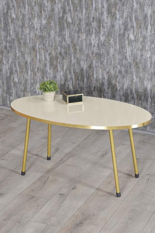 Gold Metal Centre Coffee Table Ellipse Gold Metal Centre Coffee Table Ellipse