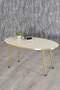 Gold Metal Centre Coffee Table Ellipse