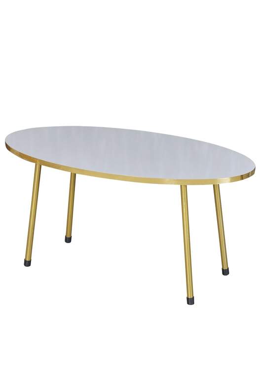 Gold Metal Centre Coffee Table Ellipse Gold Metal Centre Coffee Table Ellipse