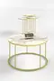Coffee Table and Zigon Coffee Table Terra Set Gold