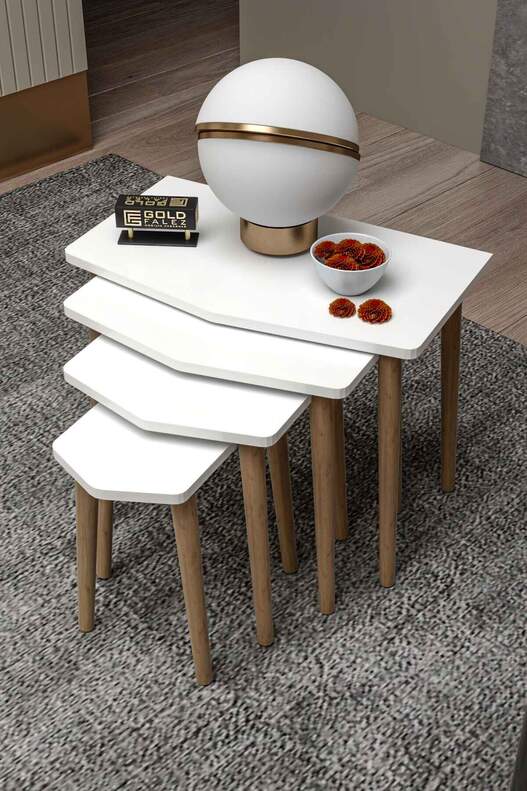 Elya Wooden 4 Piece Zigon Coffee Table Elya Wooden 4 Piece Zigon Coffee Table
