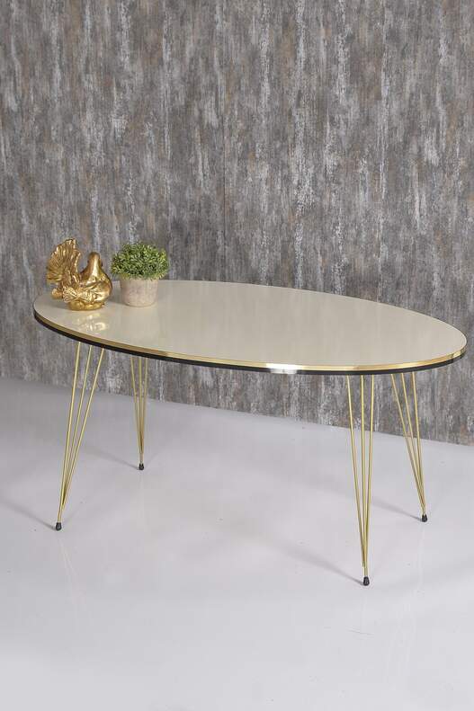 Gold Wire Double Gold Centre Coffee Table Ellipse Gold Wire Double Gold Centre Coffee Table Ellipse