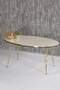 Gold Wire Double Gold Centre Coffee Table Ellipse