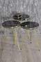 Gold Wire Double Gold Coffee Table Set Ellipse