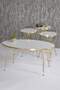 Gold Wire Zigon Coffee Table Set Ellipse