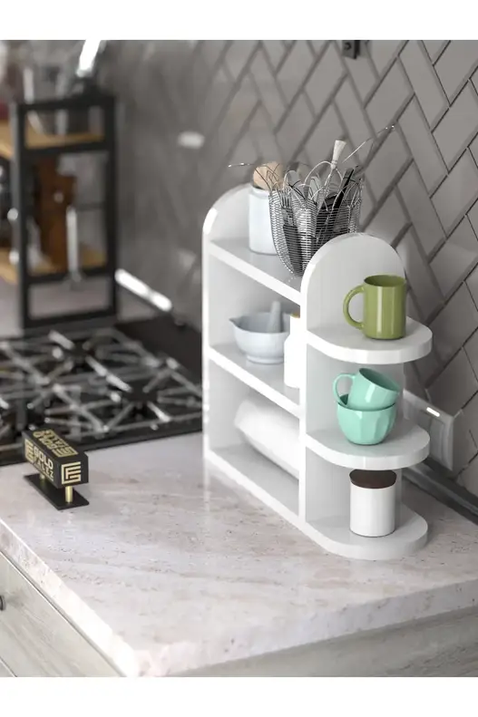 Spice Rack Kitchen Shelf with Napkin Holder Spice Rack Kitchen Shelf with Napkin Holder