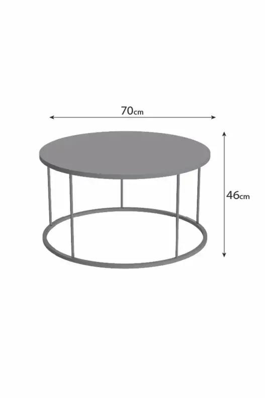 Middle Coffee Table Terra Lux Silver Middle Coffee Table Terra Lux Silver
