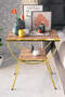 Double Strip Metal Side Table Bedside Table