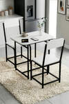 2-Person Kitchen Dining Set with Chairs - 3