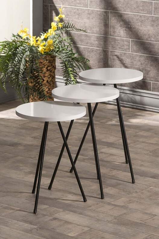 Black Metal Coffee Table Set Ellipse Black Metal Coffee Table Set Ellipse