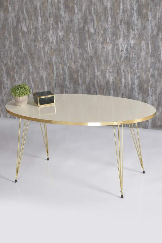 Gold Wire Zigon Coffee Table Set Ellipse Gold Wire Zigon Coffee Table Set Ellipse