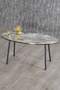 Black Metal Double Gold Coffee Table Set Ellipse
