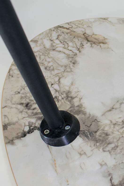 Black Metal Gold Centre Coffee Table Ellipse Black Metal Gold Centre Coffee Table Ellipse