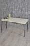 Black Metal Double Gold Coffee Table Set Square