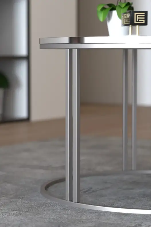 Middle Coffee Table Single Silver Luxury Special Middle Coffee Table Single Silver Luxury Special